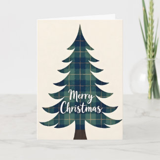 Tartan Tree Christmas Card