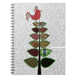 Tartan Tree Illustration Notebook