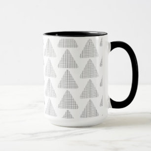 Tartan Triangles Grey Mug