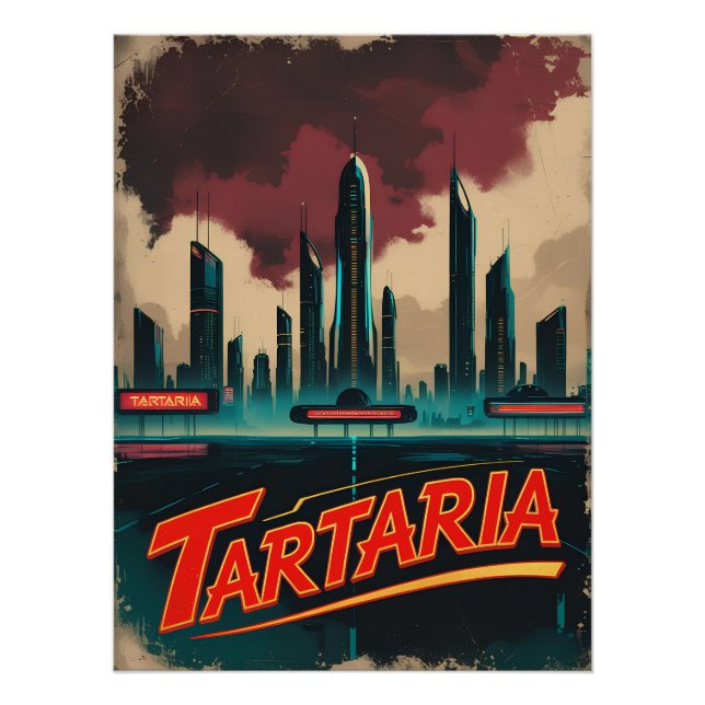Tartaria Conspiracy Theory Map Poster (Front)