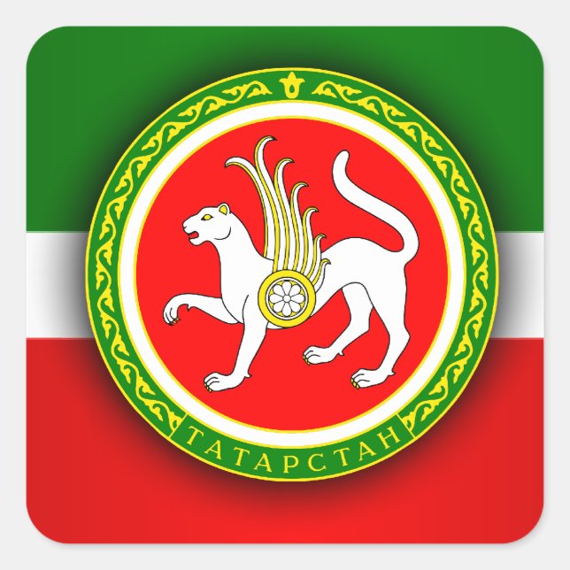 Tartarstan Square Sticker (Front)