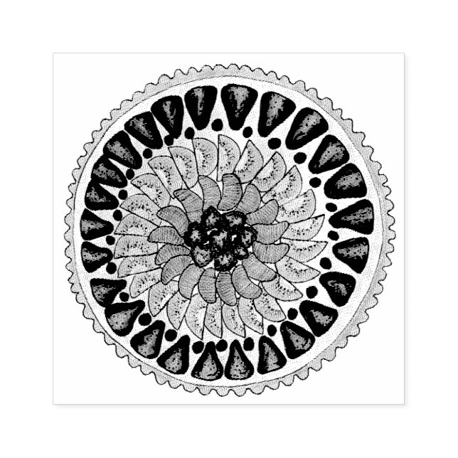 Tarte aux Fruits Fruit Tart Pie French Pastry Rubber Stamp (Imprint)