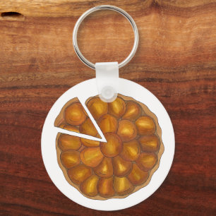 Tarte Tatin French Apple Fruit Tart Pie Pastry Key Ring