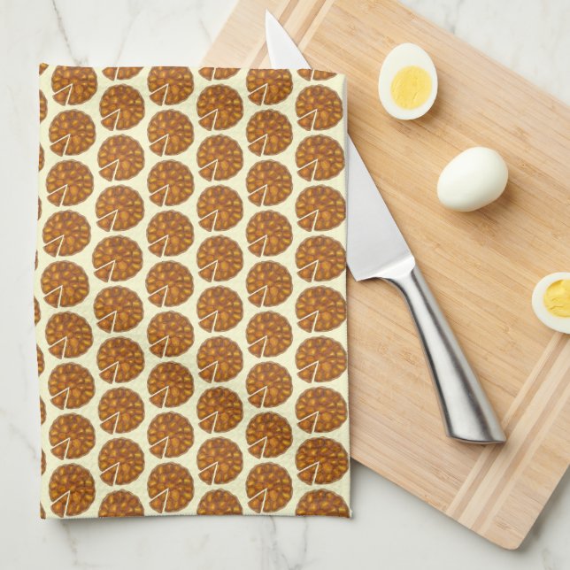 Tarte Tatin French Apple Fruit Tart Pie Pastry Tea Towel (Quarter Fold)