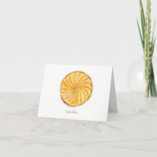 Tarte Tatin watercolor Card