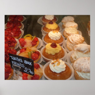 Tartes aux fruits  -  French Pastry Poster