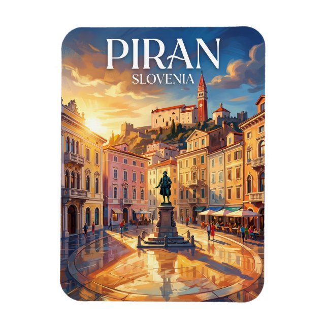 Tartini Square Slovenia Magnet (Vertical)