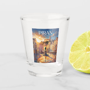 Tartini Square Slovenia Shot Glass