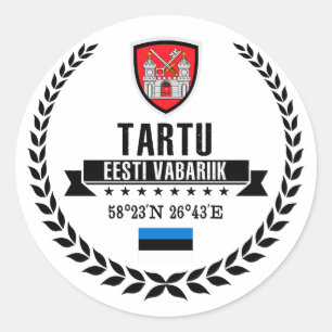 Tartu Classic Round Sticker