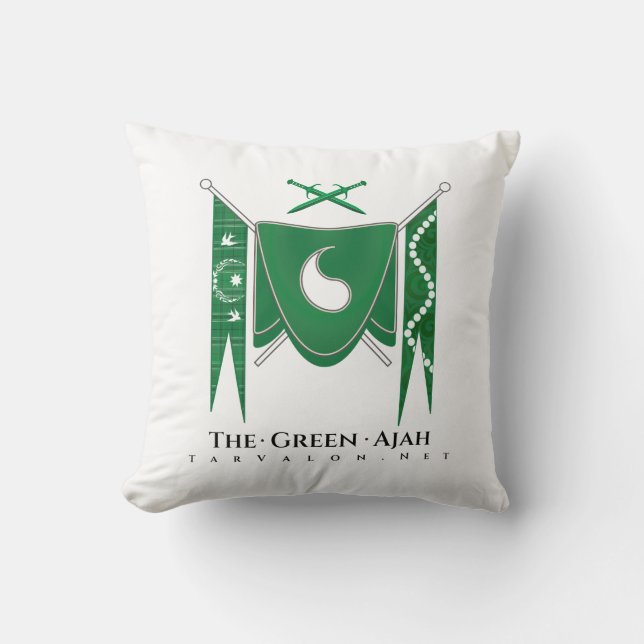 TarValon.Net Green Banner Regalia Pillow (Front)