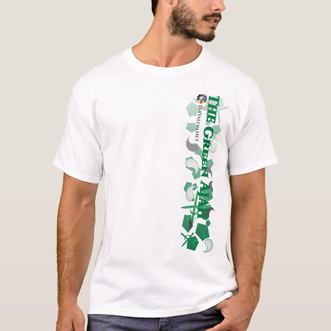 TarValon.Net Green Scattered Pennants T-shirt (Front)