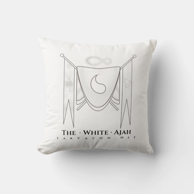 TarValon.Net White Banner Regalia Pillow (Front)