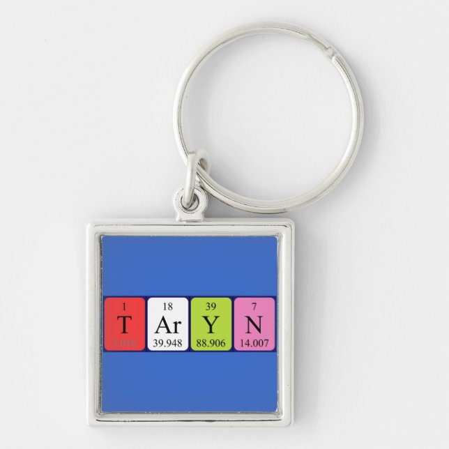 Taryn periodic table name keyring (Front)