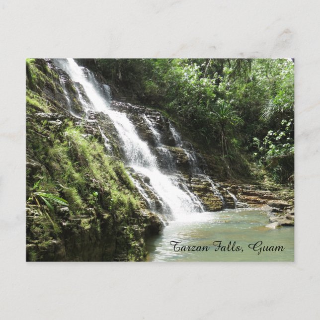 Tarzan Falls Guam Postcard (Front)
