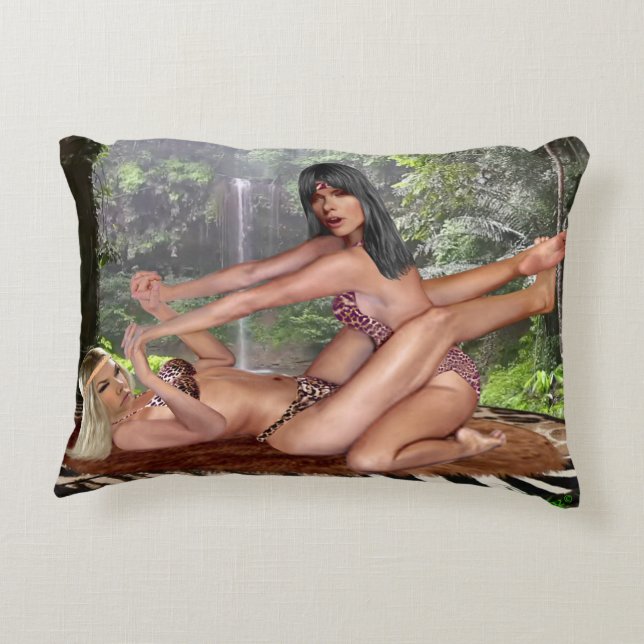 TARZANA BODY SCISSORS #1 DECORATIVE CUSHION (Back)