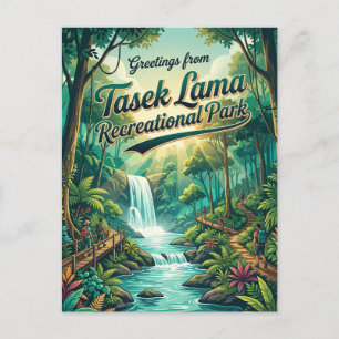 Tasek Lama Recreational Park Brunei Postcard