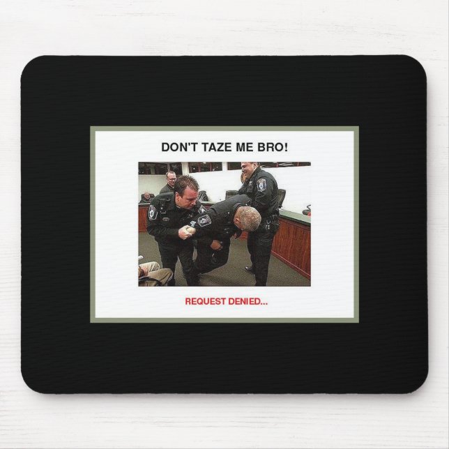 taser grey borderphixr mouse pad (Front)