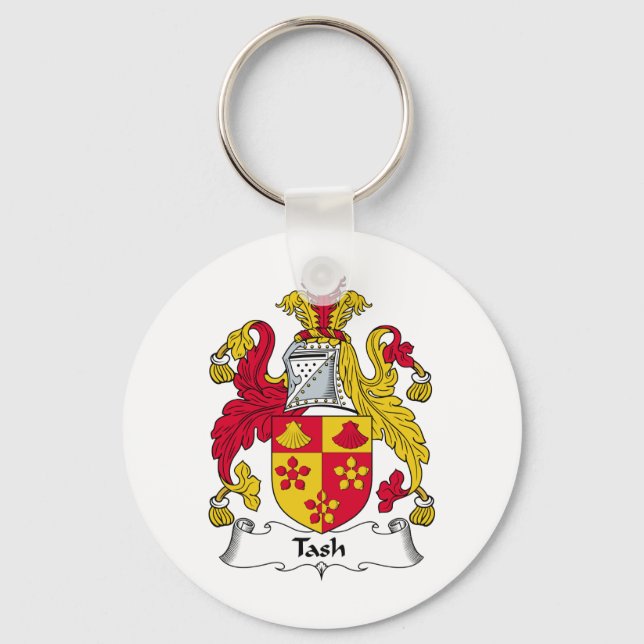 Tash Family Crest Key Ring (Front)