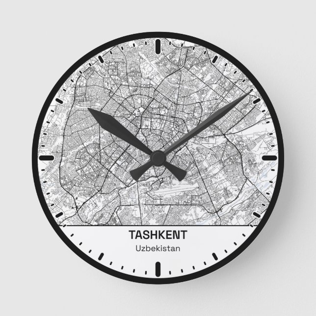Tashkent Clock City Line Art (Front)