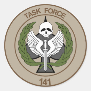 TASK FORCE 141 CLASSIC ROUND STICKER