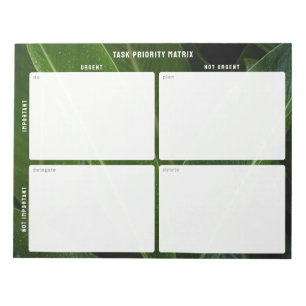 Task Priority and planner Matrix (nature) Notepad