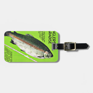 Tasmania Australia Anglers Paradise Fishing Luggage Tag