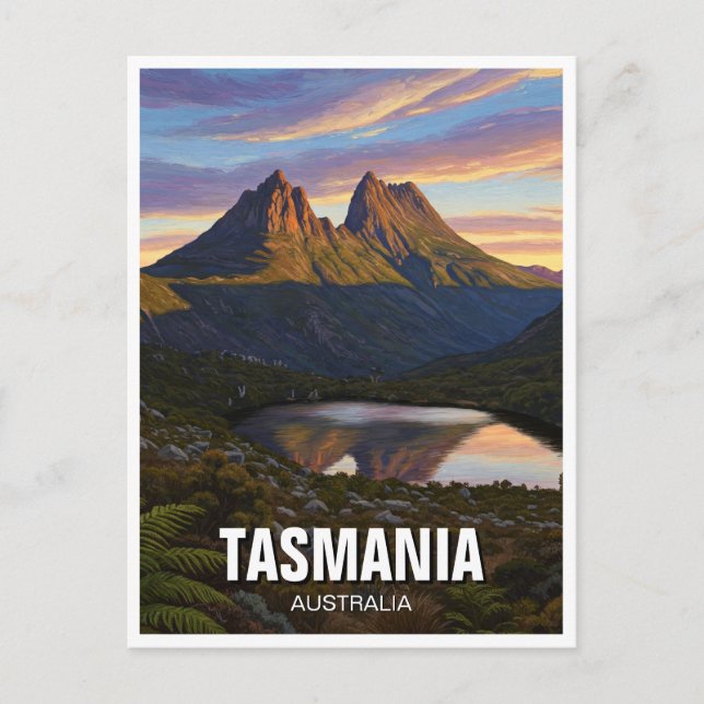 Tasmania Australia Cradle Mountain Travel Postcard (Front)