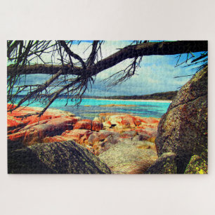 tasmania bay of fires view jigsaw puzzle