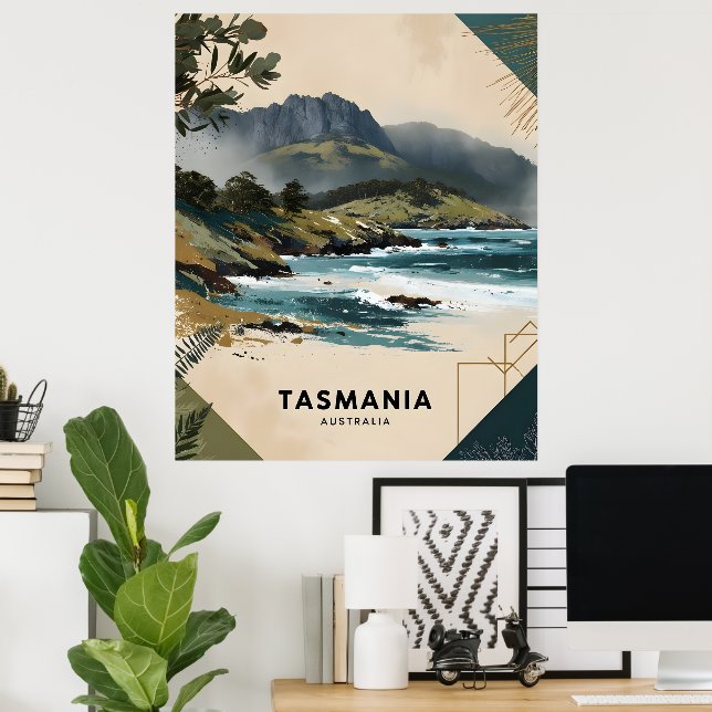 Tasmania Coast Poster (Home Office)
