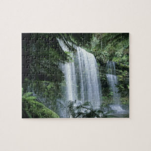 Tasmania, Mt. Field National Park, Russell Falls Jigsaw Puzzle