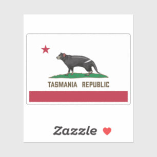 Tasmania Republic Tasmanian devil Flag