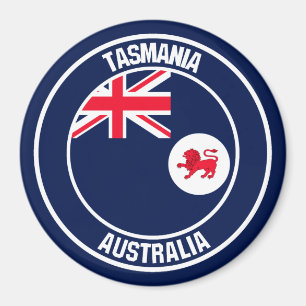 Tasmania Round Emblem Magnet