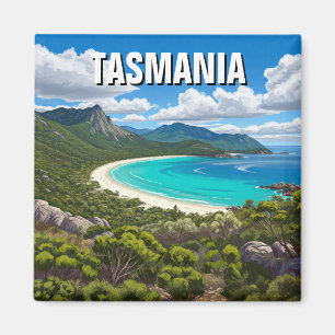 Tasmania Wineglass Bay Australia Travel Magnet