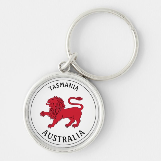 Tasmanian Badge (Australia) Key Ring (Front)