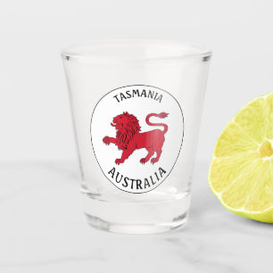 Tasmanian Badge (Australia) Shot Glass