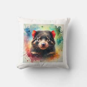 Tasmanian Devil 160724AREF259 - Watercolor Cushion
