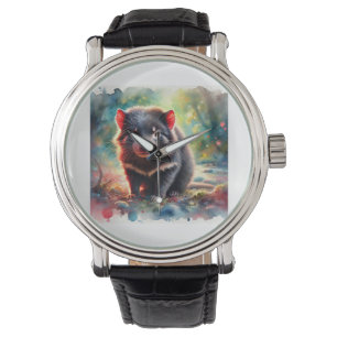 Tasmanian Devil 240824AREF116 - Watercolor Watch