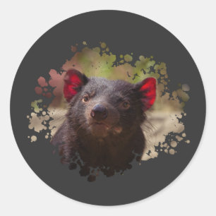 Tasmanian Devil Classic Round Sticker