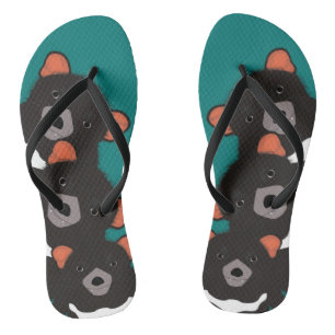 Tasmanian Devil Flip Flops