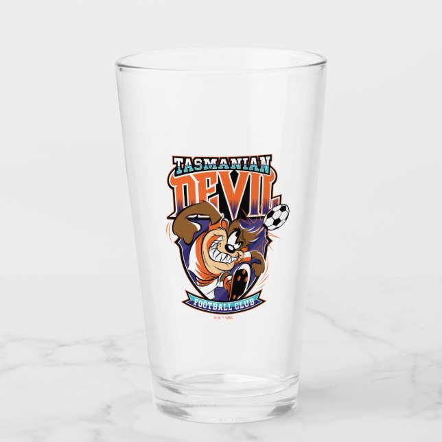 Tasmanian Devil Football Club Badge Glass (Front)