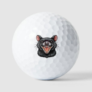 Tasmanian devil golf balls