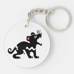 Tasmanian DEVIL - Wildlife- Endangered animal -  Key Ring