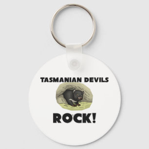 Tasmanian Devils Rock Key Ring