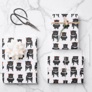 Tasmanian Devils Wrapping Paper Sheets