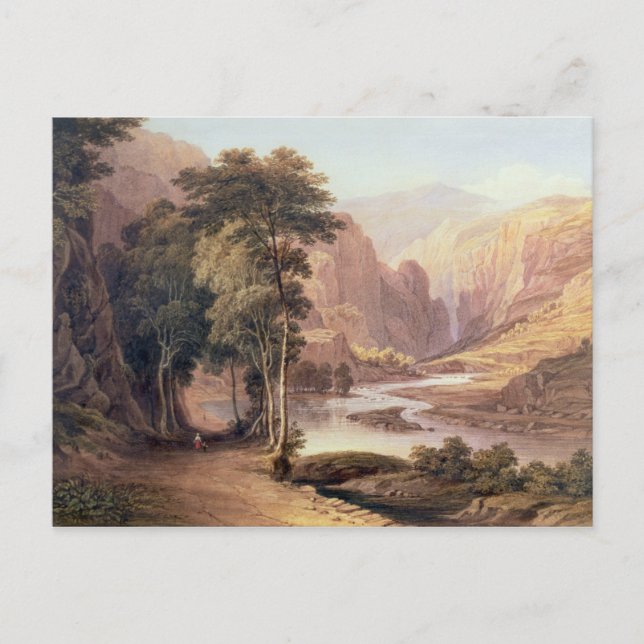 Tasmanian Gorge (w/c) Postcard (Front)