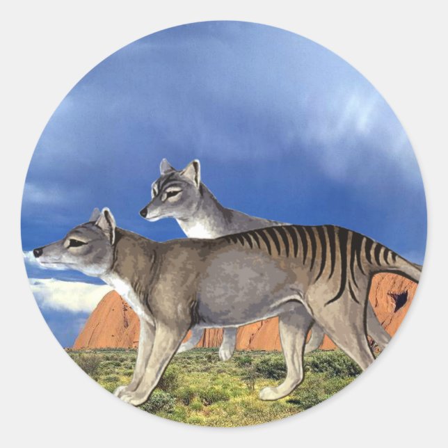 Tasmanian Tiger Sticker (Front)