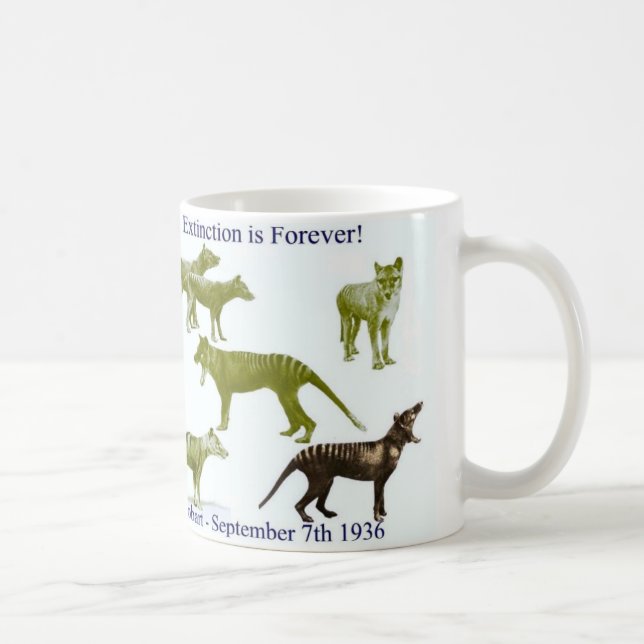 Tasmanian Tiger Thylacine Mug (Right)