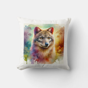 Tasmanian Wolf 210724AREF151 - Watercolor Cushion