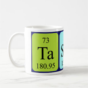 Tasmin periodic table name mug