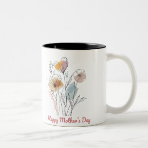 Tasse 2 Couleurs Happy Mother's Day Two-Tone Coffee Mug